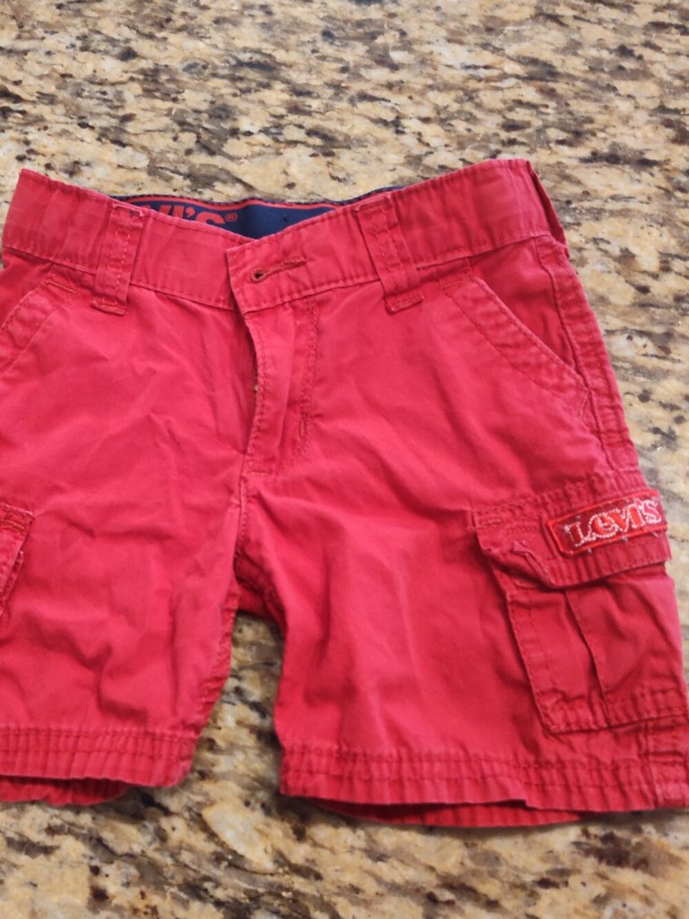 Levi's Toddler Boy Red Cargo Shorts 2T Summer Casual Clothes